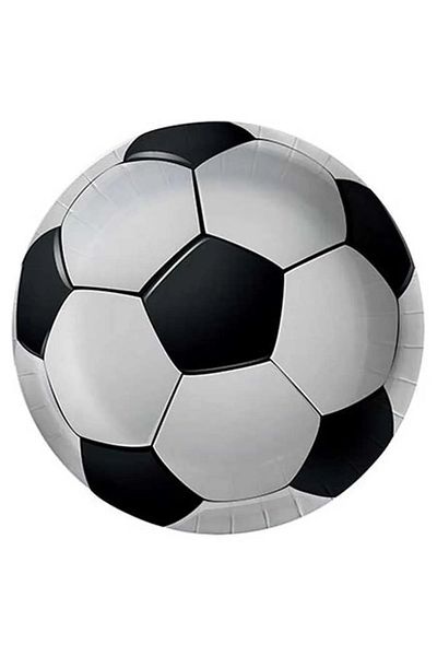 party mix Football Plate Football Birthday Concept 8 Plates