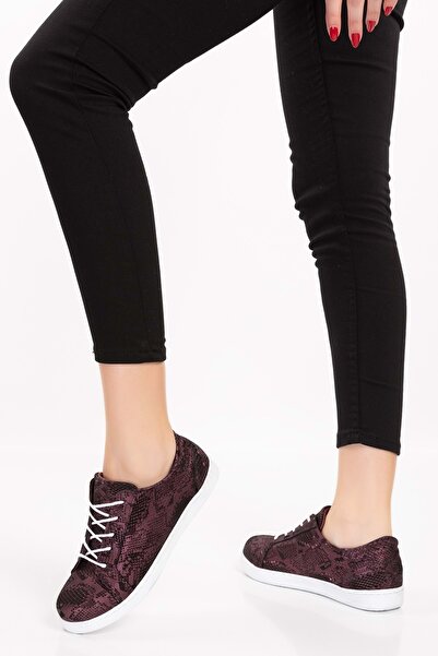 Gondol Kadın Hakiki Deri Desen Detaylı Günlük Rahat Ayakkabı Gnd.109