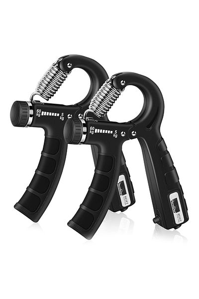 Factorial Carpal Resistance Wrist Front Arm Strengthening Tool Muscle Building Exercise Hand Spring Exercise with Counter 2pcs