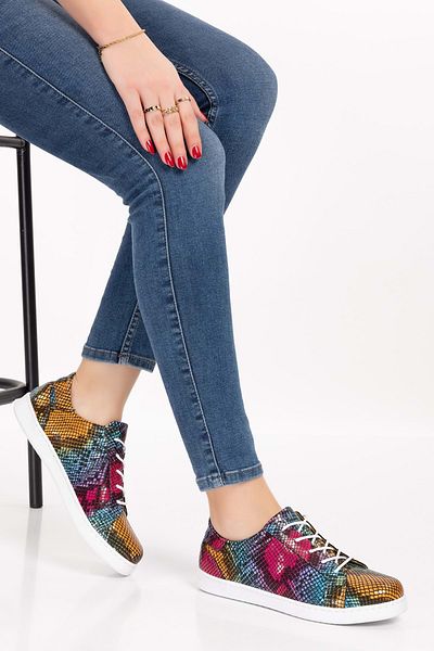Gondol Pantofi de zi cu zi cu model din piele naturală de damă gnd.109 - Alaca - 39
