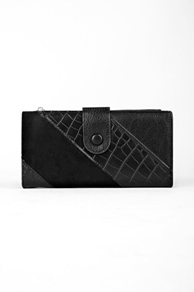 Lal Shoes & Bags Жіночий гаманець великого розміру з крокодилячою шкірою та з...