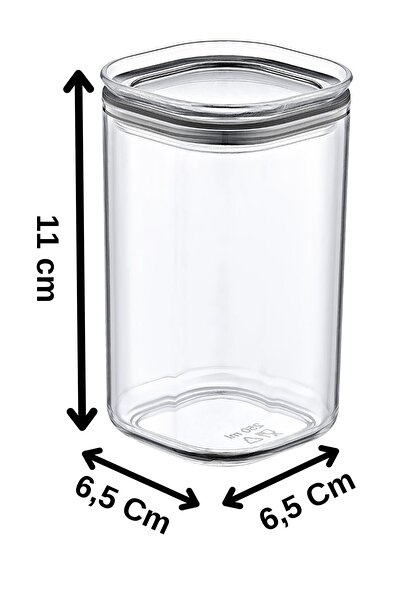 Tuka Home 6 Adet 250 ml Contalı Baharat Saklama Kabı
