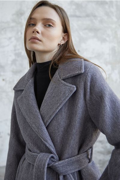 InStyle Παλτό με επένδυση Stamp Belted - Anthracite