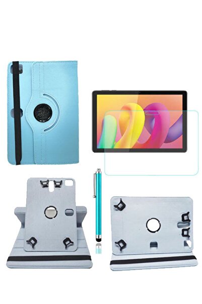 TEKNETSTORE TCL Tab 10l 10.1" Uyumlu Kılıf 360° Dönerli Unıversal Standlı Kıl...