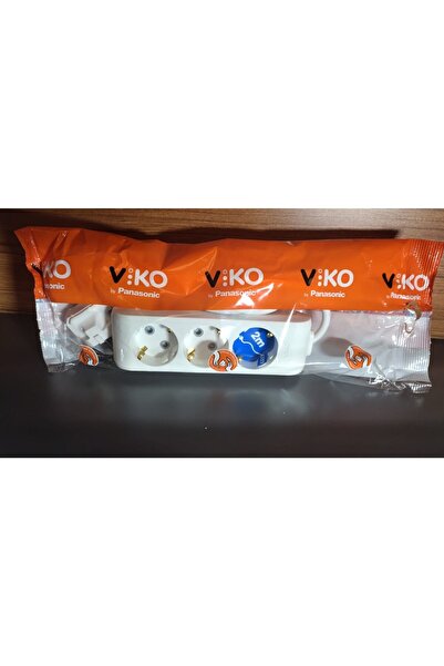 VİKO Viko Üçlü Priz Topraklı Kablolu Ç.K. 2 Metre