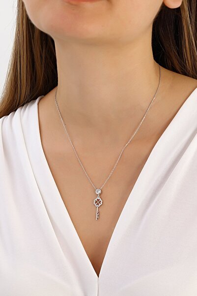 MySilvers Kalbin Anahtarı Tektaş Kolye