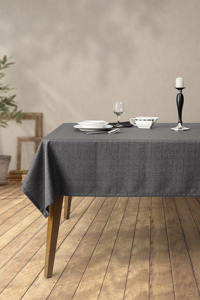 Denizli Concept مفرش طاولة Grande Anthracite - مقاوم للبقع وتصميم أنيق