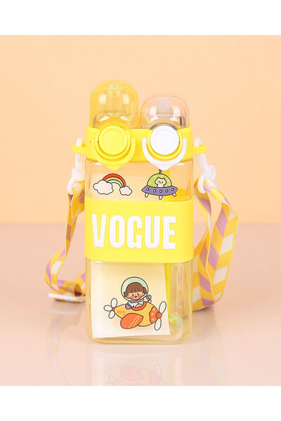 Elite Avm Double Mouth 580 ml Double Drink Double Lid Square Water Bottle Square Flask 580ml