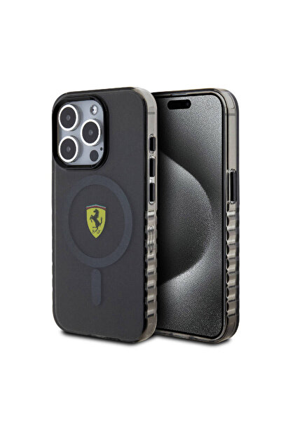 Ferrari iPhone 15 Pro Max Uyumlu  Kılıf Ferrari Lisanslı Magsafe Şarj Özellik...