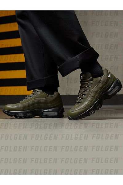 Nike Air Max 95 Cargo Khaki Reflective Sneaker Khaki Men's Casual Sports Shoes