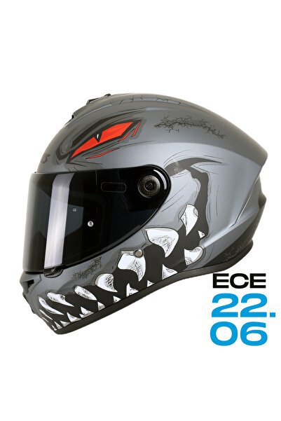 AXXIS DRAKEN S FORZA B5 DOT VE ECE 22.06 SİYAH VİZÖR HEDİYELİ