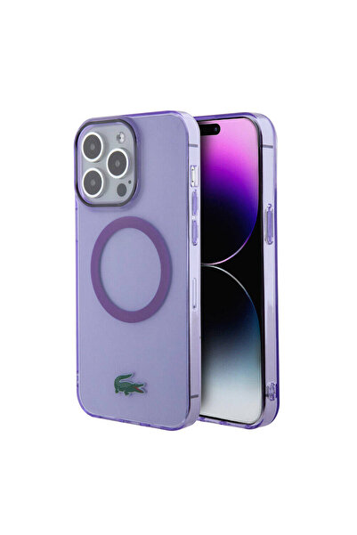 Lacoste iPhone 15 Pro Max Kılıf Lacoste Lisanslı Magsafe Özellik İkonik Timsa...