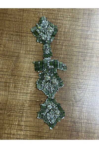 Gönülden Tasarım 21x6 Cm Ütü Ile Yapışan Taş Ve Boncuk Işleme Arma Dekoratif ...