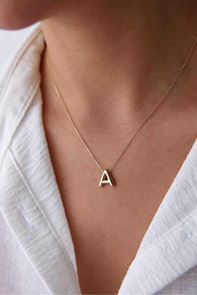 YAVUZ KUYUMCULUK 14 Ayar Altın Harf Kolye