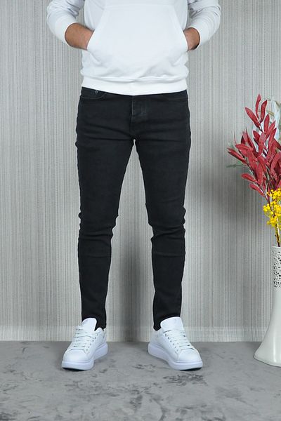 CW Casualwear Ανδρικό τζιν σε λεπτή εφαρμογή, σκούρο ανθρακί