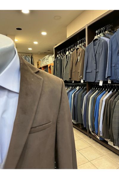 MASSARO Jachetă din catifea slimfit