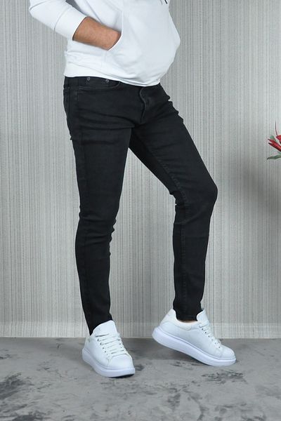 CW Casualwear Ανδρικό τζιν σε λεπτή εφαρμογή, σκούρο ανθρακί
