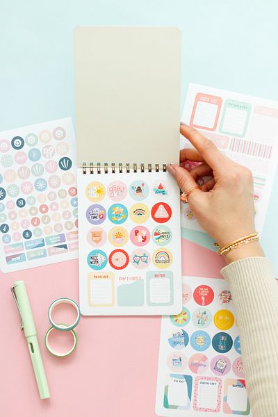Matt Notebook Sticker Book 828 Colored Sticker Book