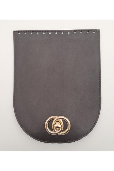 angel çanta aksesuar Αξεσουάρ Angel Bag 17x22 cm Τεχνητό δέρμα Σκούρο Καφέ Κάλυμμα με ελαφρύ χρυσό μέταλλο
