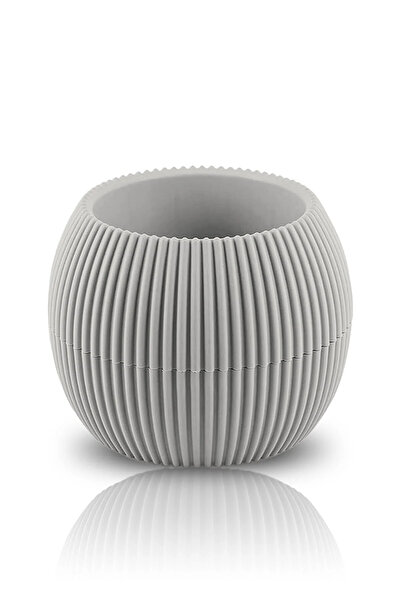 TEMMUZ HOME Kaktüs Ve Çiçekler Için Dekoratif Ve Şık Mercan Saksı Orta Boy No2