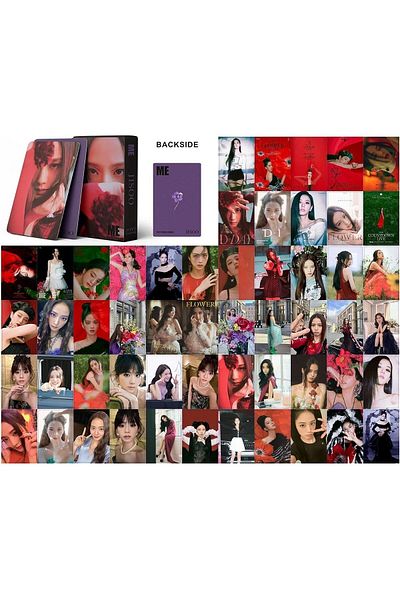 Kpop Dünyasi BLACKPINK ''JISOO ME'' مجموعة بطاقات لومو مطبوعة ثنائية الاتجاه