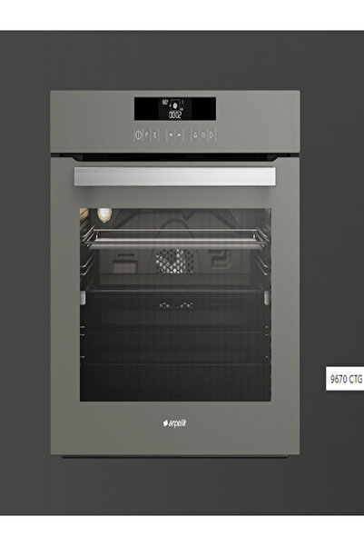 Arçelik 9670 CTG Grion (Gri Cam) Ankastre Fırın