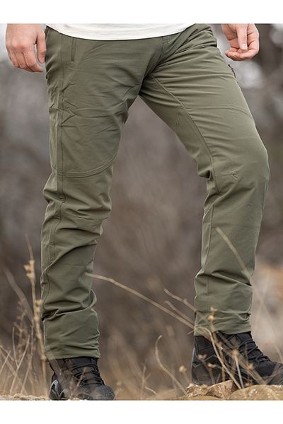 Huğlu Χακί ελαστικό παντελόνι Trekking