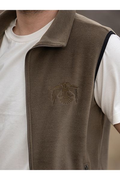 Huğlu Eagle Embroidered Fleece Vest