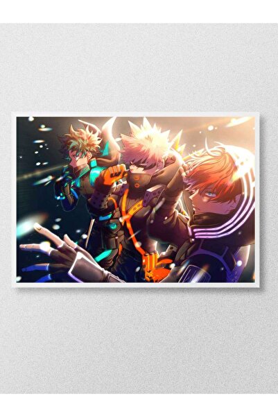 Mudi Store My Hero Academia Anime Poster Çerçevesiz Yüksek Kalite Anime Duvar Poster