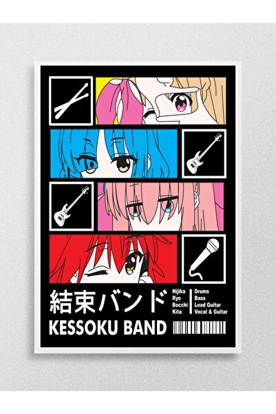 Mudi Store BOCCHI THE ROCK Anime Poster Çerçevesiz Yüksek Kalite Anime Duvar ...
