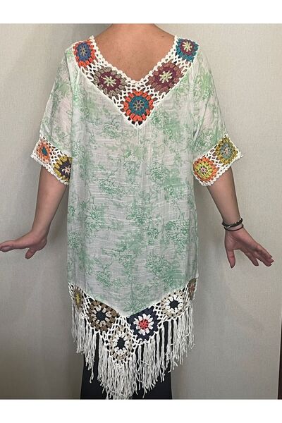 Gönülden Tasarım Ειδικό Tgasarım Şile Πανί Μοτίφ Φόρεμα παραλίας Ρούχα παραλίας Pareo