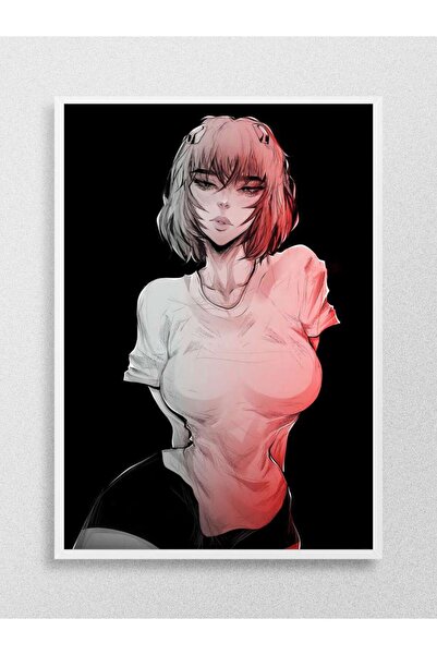 Mudi Store REI AYANAMI EVANGELION Anime Poster Çerçevesiz Yüksek Kalite Anime Duvar Poster
