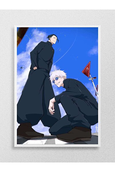 Mudi Store Jujutsu Kaisen Gojo x Geto Anime Poster Çerçevesiz Yüksek Kalite A...