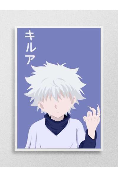 Mudi Store Killua Zoldyck Anime Poster Çerçevesiz Yüksek Kalite Anime Duvar P...