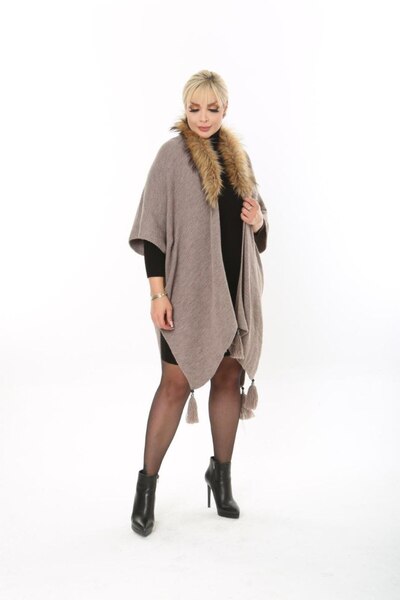 Sum TRİKO KÜRKLÜ PANÇO