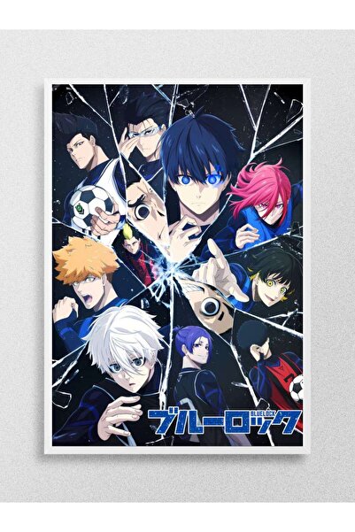 Mudi Store Blue Lock Anime Football Anime Poster Çerçevesiz Yüksek Kalite Anime Duvar Poster