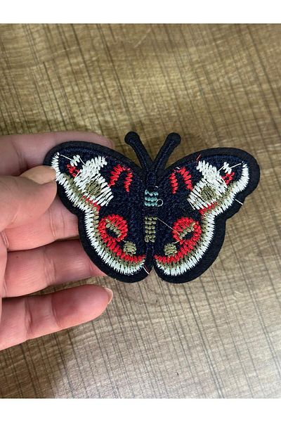 Gönülden Tasarım 6X9 CM FERĂȚĂ ADESIVĂ BRODARE PENTRU PENTRU PATCH ARMĂ FLUTURĂ ACCESORIUL HOBBY DE CUCERE