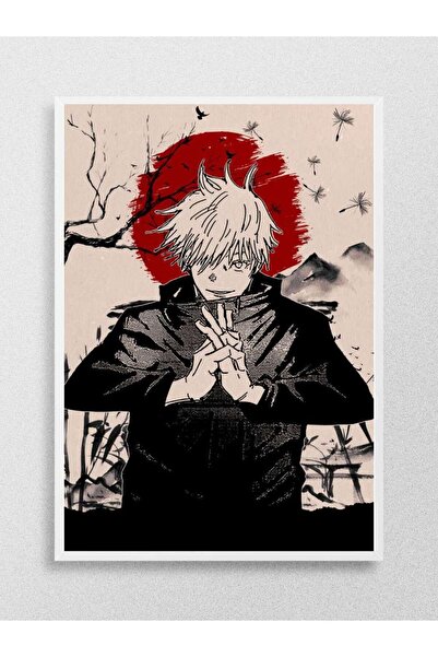 Mudi Store Jujutsu Kaisen Anime Poster Çerçevesiz Yüksek Kalite Anime Duvar P...
