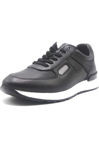 Greyder 14191 Black Genuine Leather Casual Men's Shoes