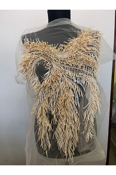 Gönülden Tasarım 53X46 CM ROCHIE DE MIREASA DE LOGODA ACCESORII ROCHIE DE MIREASA CREAM DE CUCIT