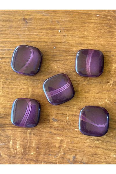 Gönülden Tasarım 5-HOLE DESIGN BUTTON HOBBY SEWING ACCESSORY Purple