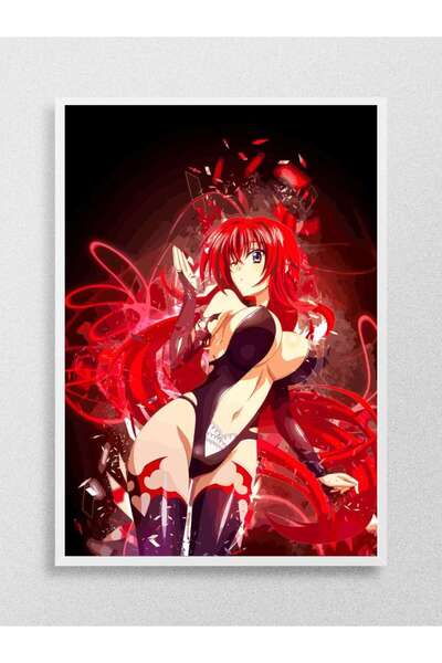 Mudi Store Rias gremory Anime Poster Çerçevesiz Yüksek Kalite Anime Duvar Poster