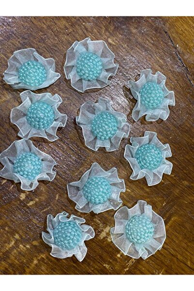 Gönülden Tasarım 10 τεμάχια μαργαριταρένιο αφρό βολάν λουλούδι Αξεσουάρ στολί...