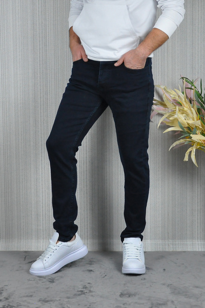 CW Casualwear Чоловічі штани Regular Slim Fit з темно-синім кольором, що можна прати