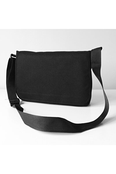 DEEFWEAR Siyah Postacı Çantası