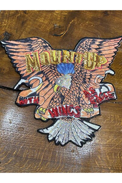 Gönülden Tasarım 35x41 cm krilati tanki šljokičasti Somot aplikativni šivaći ...