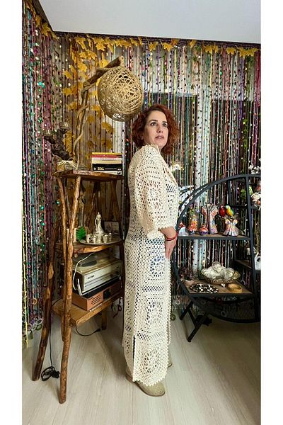 Gönülden Tasarım Design special, tricotat manual, broderie cu motive, îmbrăcăminte de plajă, îmbrăcăminte sport, cardigan etnic de vară