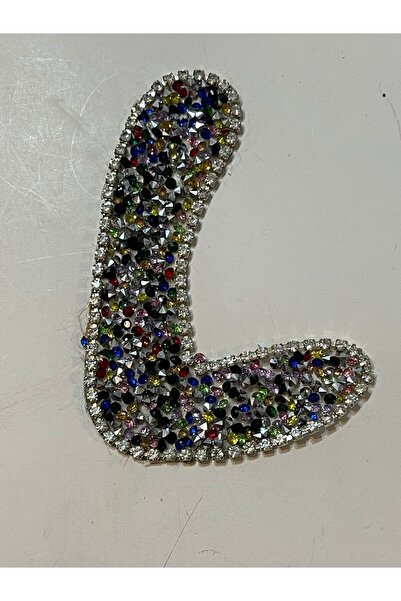 Gönülden Tasarım 10x10 cm peglačka zakrpa sa slovom Sa kamenčićima vez za apl...