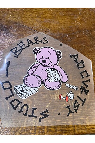 Gönülden Tasarım 21x22 Cm Imprimare Tricou Ursuleț de pluș Imprimare ținute