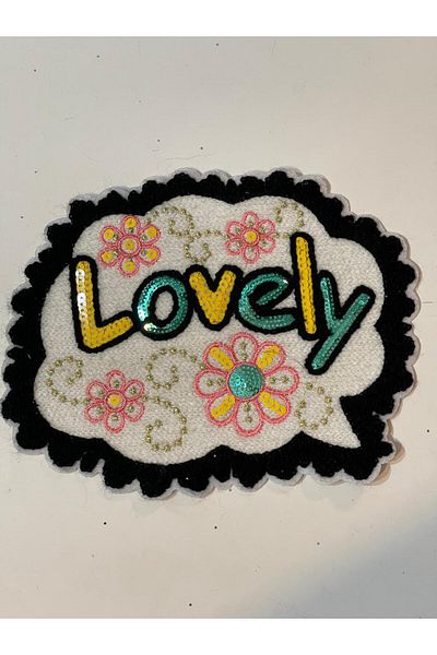 Gönülden Tasarım 18x15 Ccm Broderie cu paiete Broderie țesută Applique Accesoriu pentru patch-uri